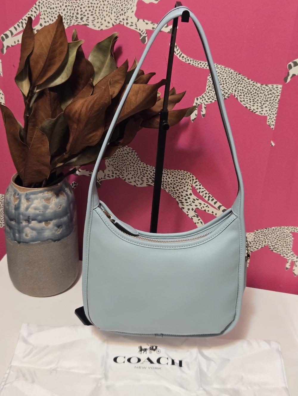 NWT Coach Curve Zip Glovetanned Leather Shoulder Bag Limited Re-edition 1997 - Picture 2 of 15